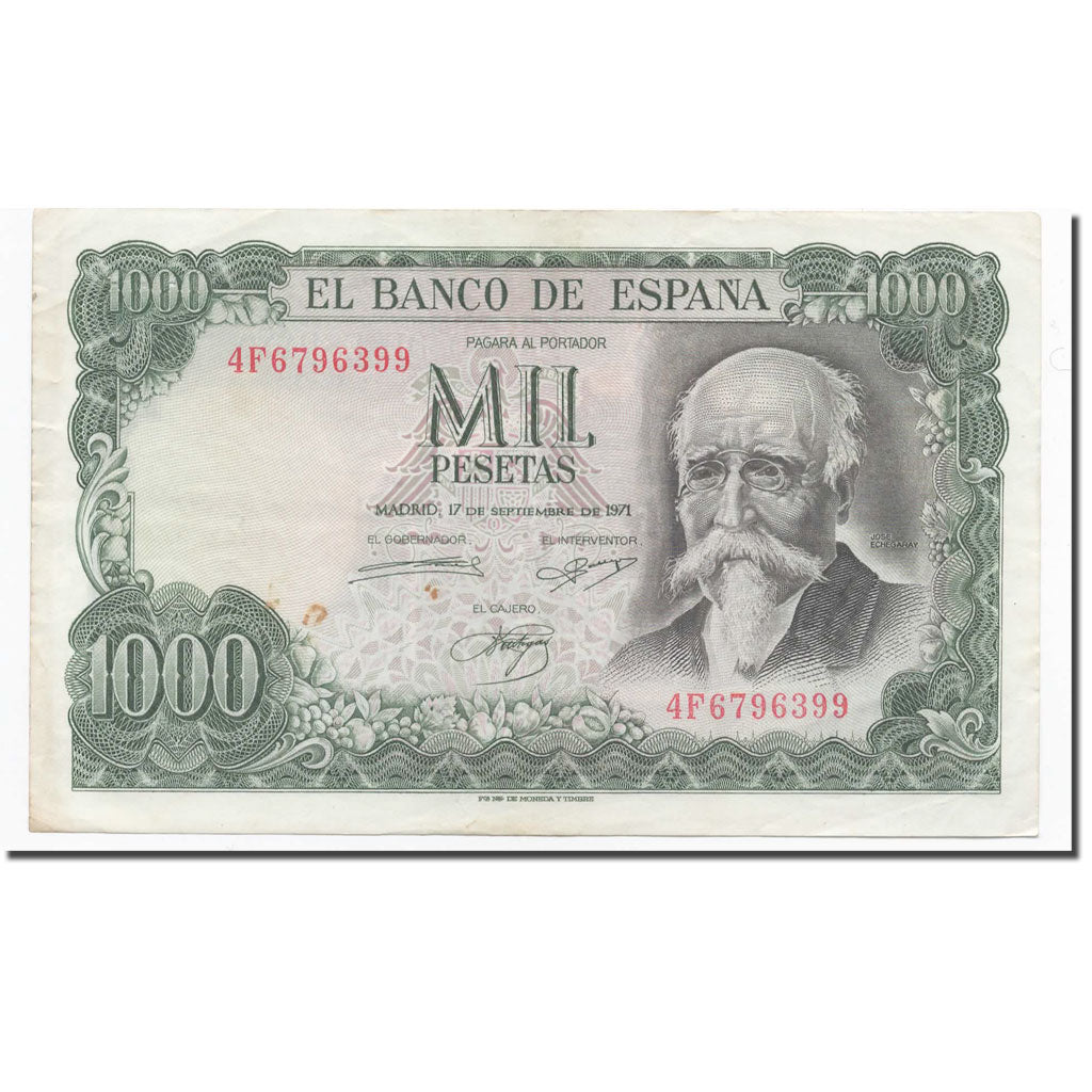 Billet, Espagne, 1000 Pesetas, 1971, 1971-09-17, KM:154, SUP