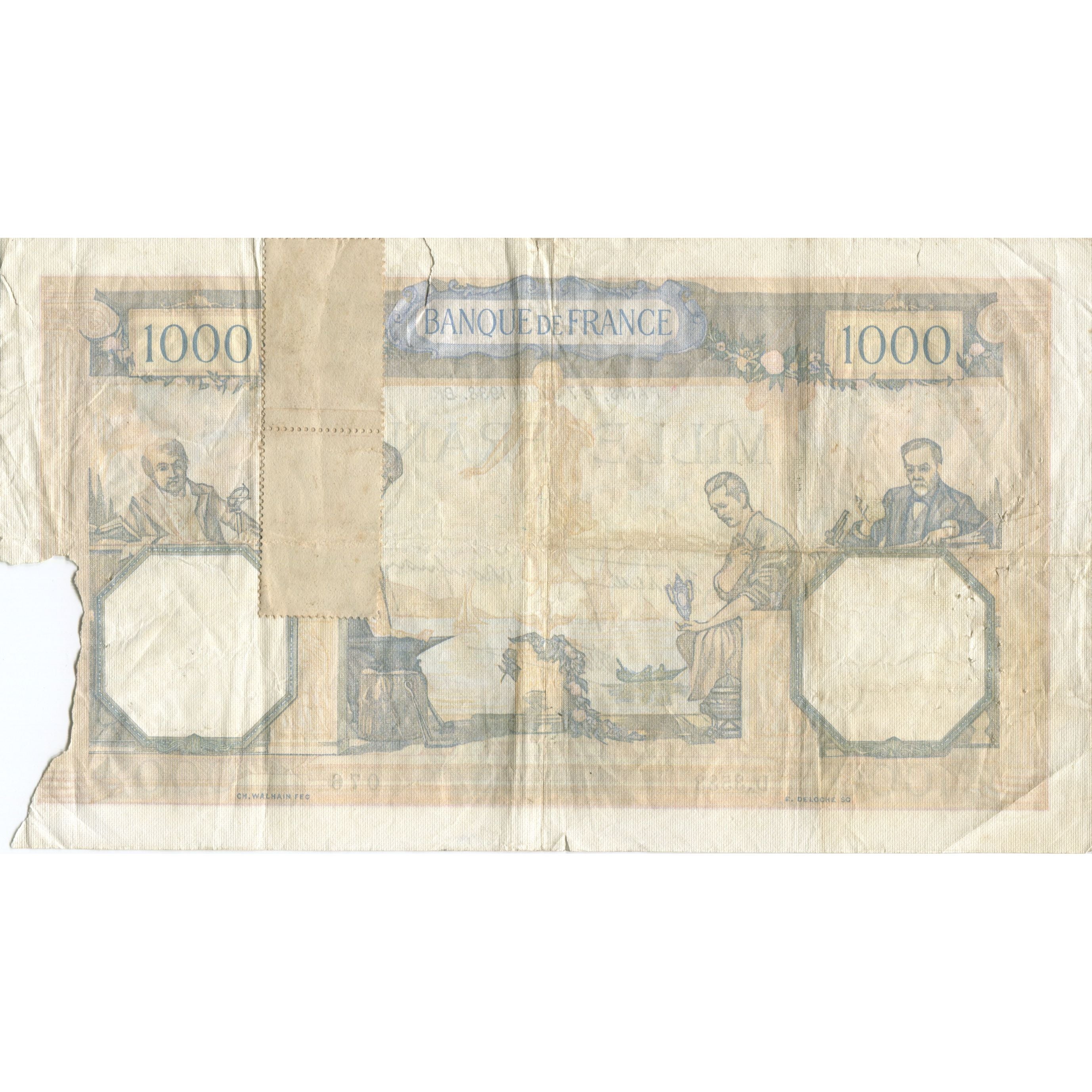 France, 1000 Francs, Cérès et Mercure, 1938, 1938-07-07, AG(1-3)