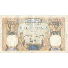 France, 1000 Francs, Cérès et Mercure, 1938, 1938-04-14, VF(30-35)