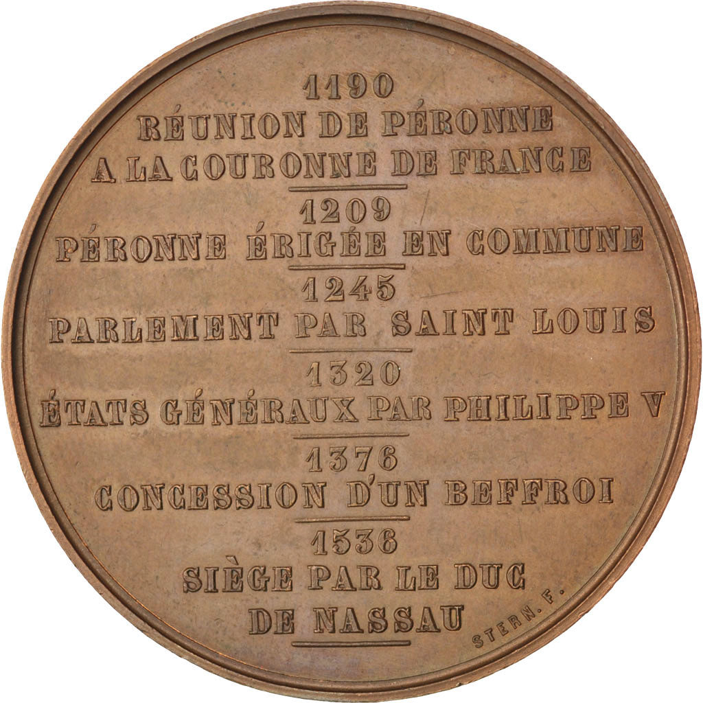 France, Medal, Second French Empire, History, Stern, AU(55-58), Copper