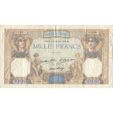 France, 1000 Francs, Cérès et Mercure, 1930, 1930-10-02, TB, Fayette:37.7