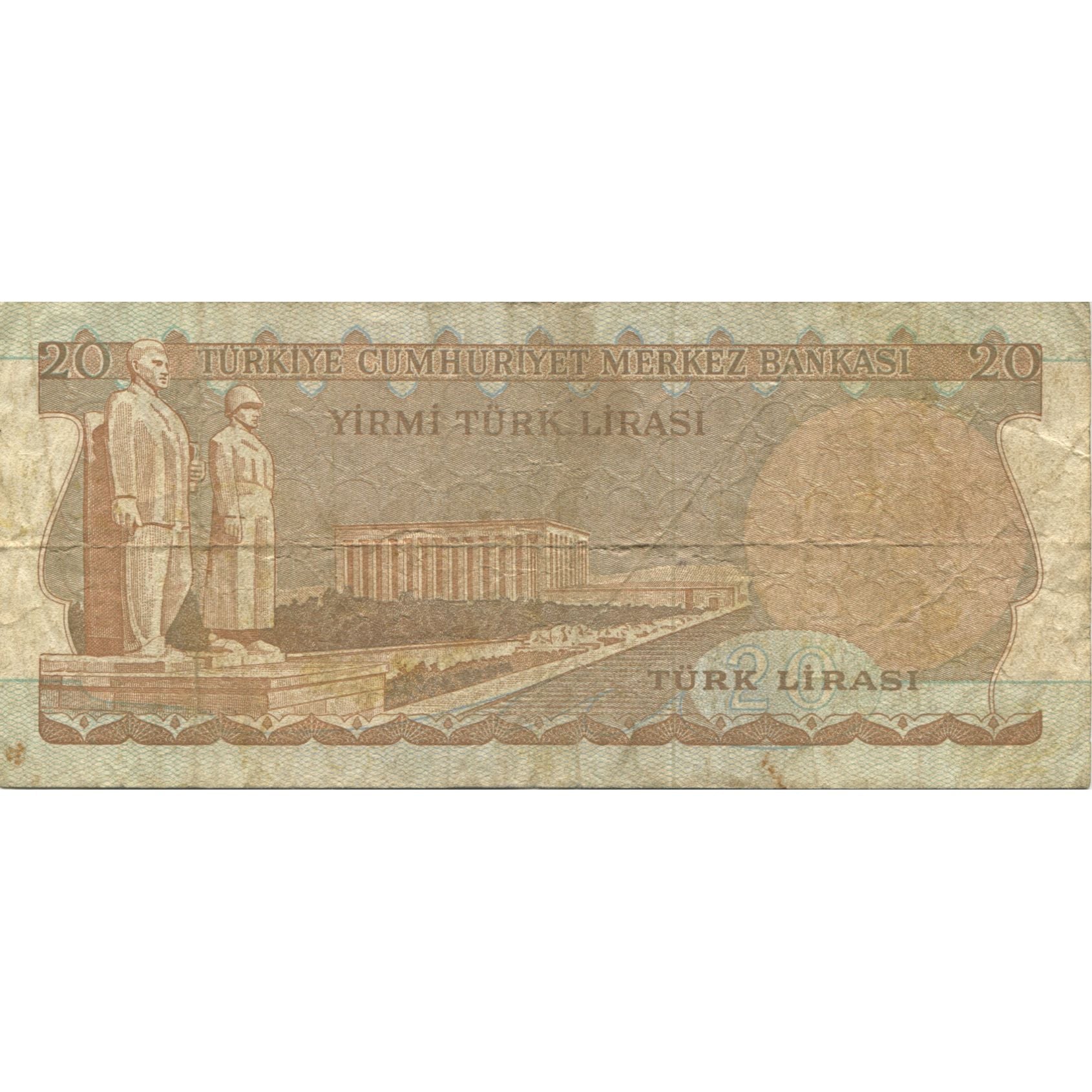 Banknote, Turkey, 20 Lira, 1930, 1930-06-11, KM:181b, VF(30-35)