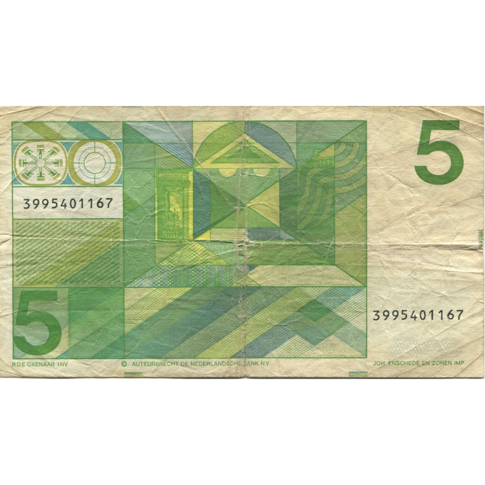 Banknote, Netherlands, 5 Gulden, 1973, 1973-03-28, KM:95a, VF(20-25)