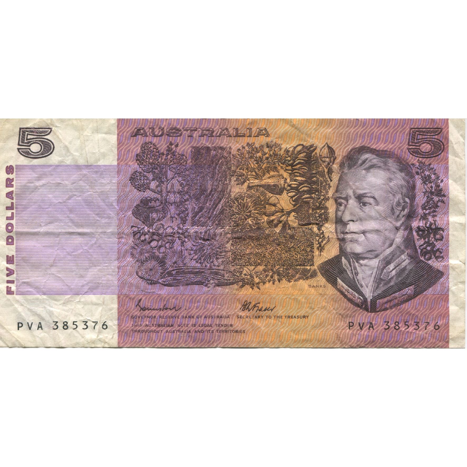 Banconote, Australia, 5 Dollars, undated (1971-91), KM:44e, BB
