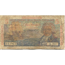 Banknote, Guadeloupe, 5 Francs, Undated (1947-49), KM:31, VF(20-25)