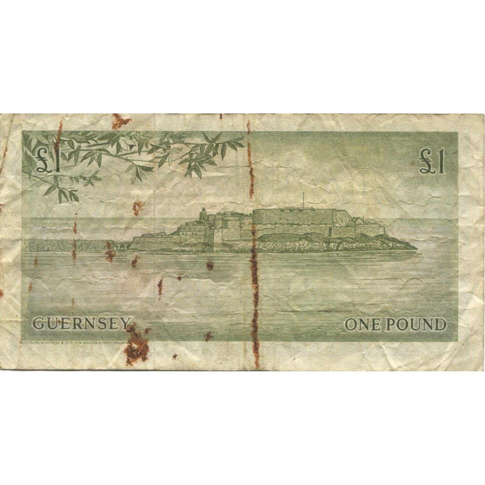 Geldschein, Guernsey, 1 Pound, KM:45b, S+