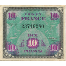 Frankreich, 10 Francs, Flag/France, 1944, SERIE DE 1944, VZ, KM:116a