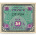 Frankreich, 10 Francs, Flag/France, 1944, SERIE DE 1944, VZ, KM:116a