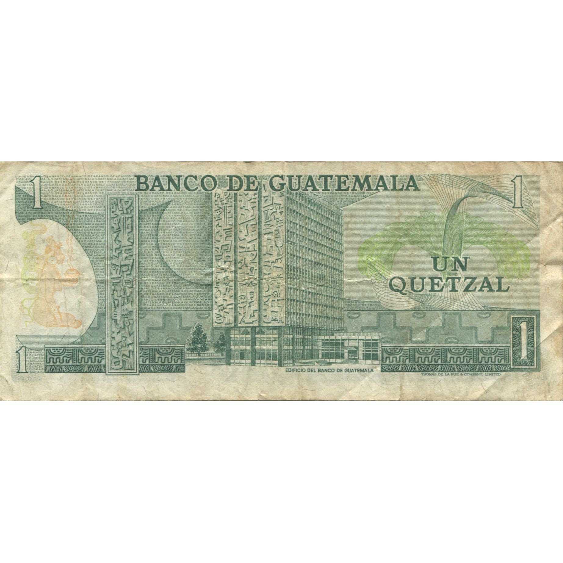 Banknote, Guatemala, 1 Quetzal, 1982, 1982-01-06, KM:59c, VF(30-35)