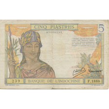 Banknote, FRENCH INDO-CHINA, 5 Piastres, KM:55c, EF(40-45)