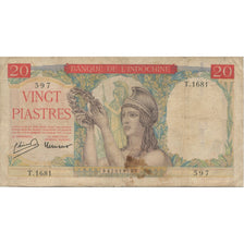 Banknote, FRENCH INDO-CHINA, 20 Piastres, KM:56b, VF(30-35)