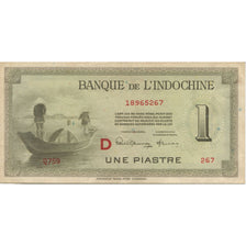 Banknote, FRENCH INDO-CHINA, 1 Piastre, KM:76b, AU(55-58)