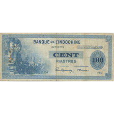Banknote, FRENCH INDO-CHINA, 100 Piastres, KM:78a, EF(40-45)