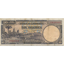Banknote, FRENCH INDO-CHINA, 10 Piastres, KM:80a, AU(50-53)
