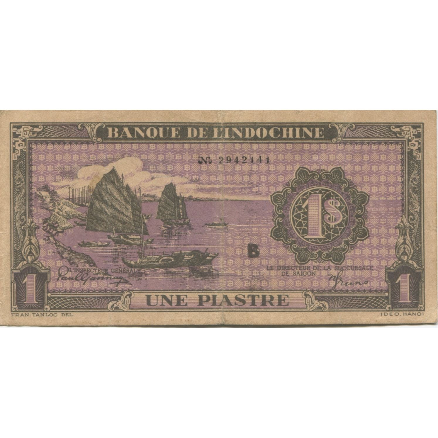 Banknote, FRENCH INDO-CHINA, 1 Piastre, KM:60, EF(40-45)