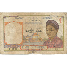 Banconote, INDOCINA FRANCESE, 1 Piastre, KM:54b, B+