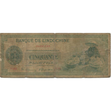 Banknote, FRENCH INDO-CHINA, 50 Piastres, KM:77a, VG(8-10)