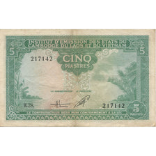 Banconote, INDOCINA FRANCESE, 5 Piastres = 5 Dong, KM:106, BB