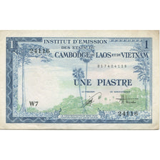 Banknote, FRENCH INDO-CHINA, 1 Piastre = 1 Dong, KM:105, AU(55-58)