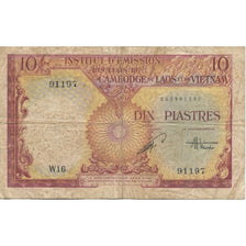 Geldschein, FRENCH INDO-CHINA, 10 Piastres = 10 Dong, KM:107, S