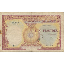 Banknote, FRENCH INDO-CHINA, 10 Piastres = 10 Riels, KM:96a, EF(40-45)