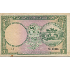 Banknote, South Viet Nam, 1 D<ox>ng, KM:1a, AU(50-53)