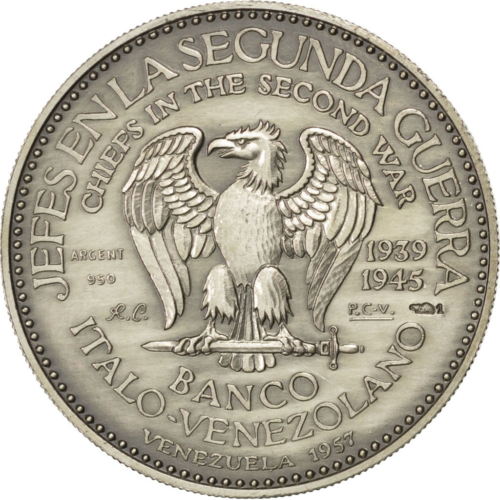 FRANCE, History, French Fifth Republic, Medal, MS(60-62), Silver, 30, 15.00