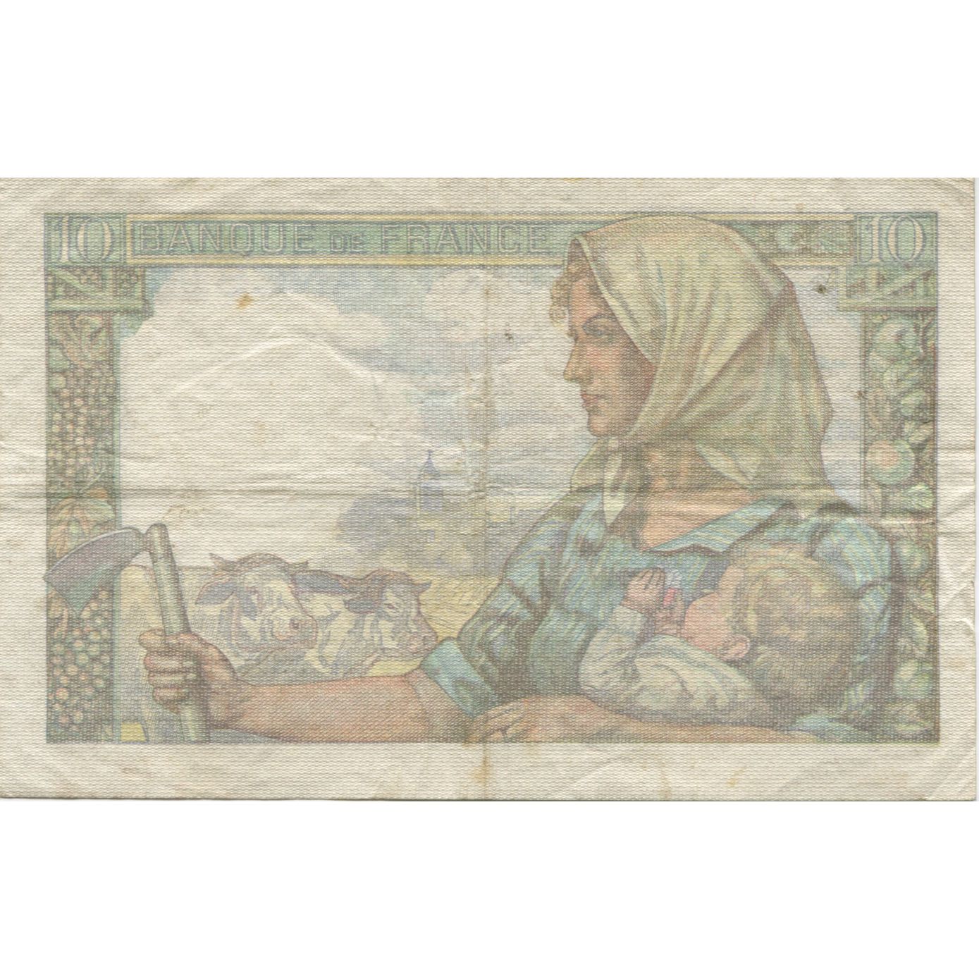 France, 10 Francs, Mineur, 1945, 1945-04-19, EF(40-45), Fayette:8.13, KM:99b