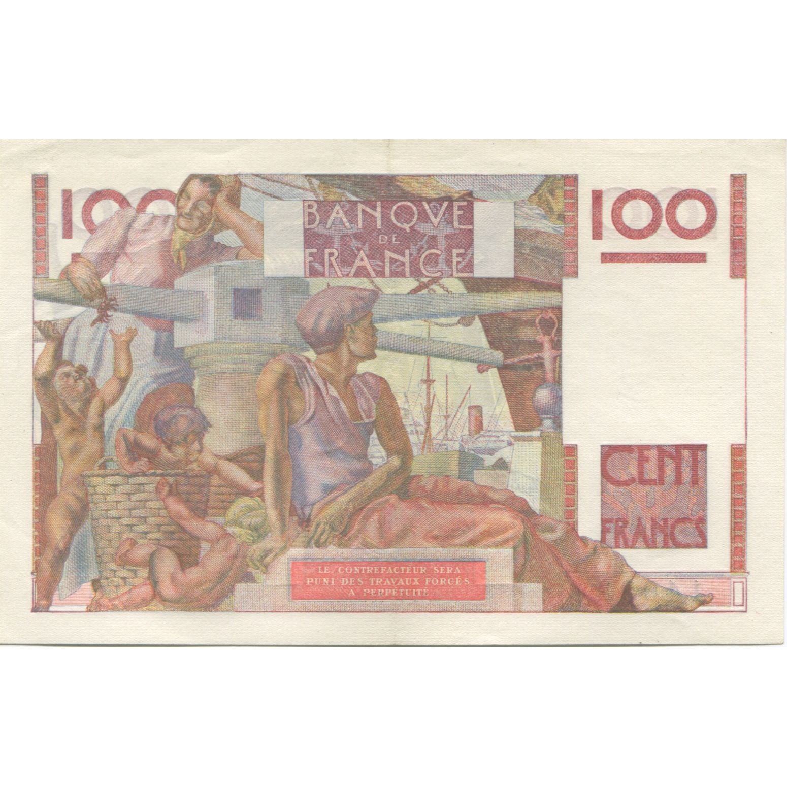 Francja, 100 Francs, Jeune Paysan, 1946, 1946-10-31, UNC(60-62), Fayette:28.10
