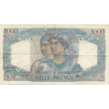 France, 1000 Francs, Minerve et Hercule, 1945, 1945-08-23, EF(40-45)