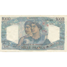 Frankrijk, 1000 Francs, Minerve et Hercule, 1945, 1945-08-23, SUP, Fayette:41.6