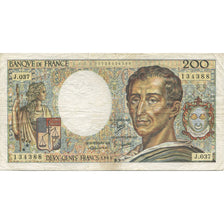 France, 200 Francs, Montesquieu, 1985, VF(30-35), Fayette:70.05, KM:155a
