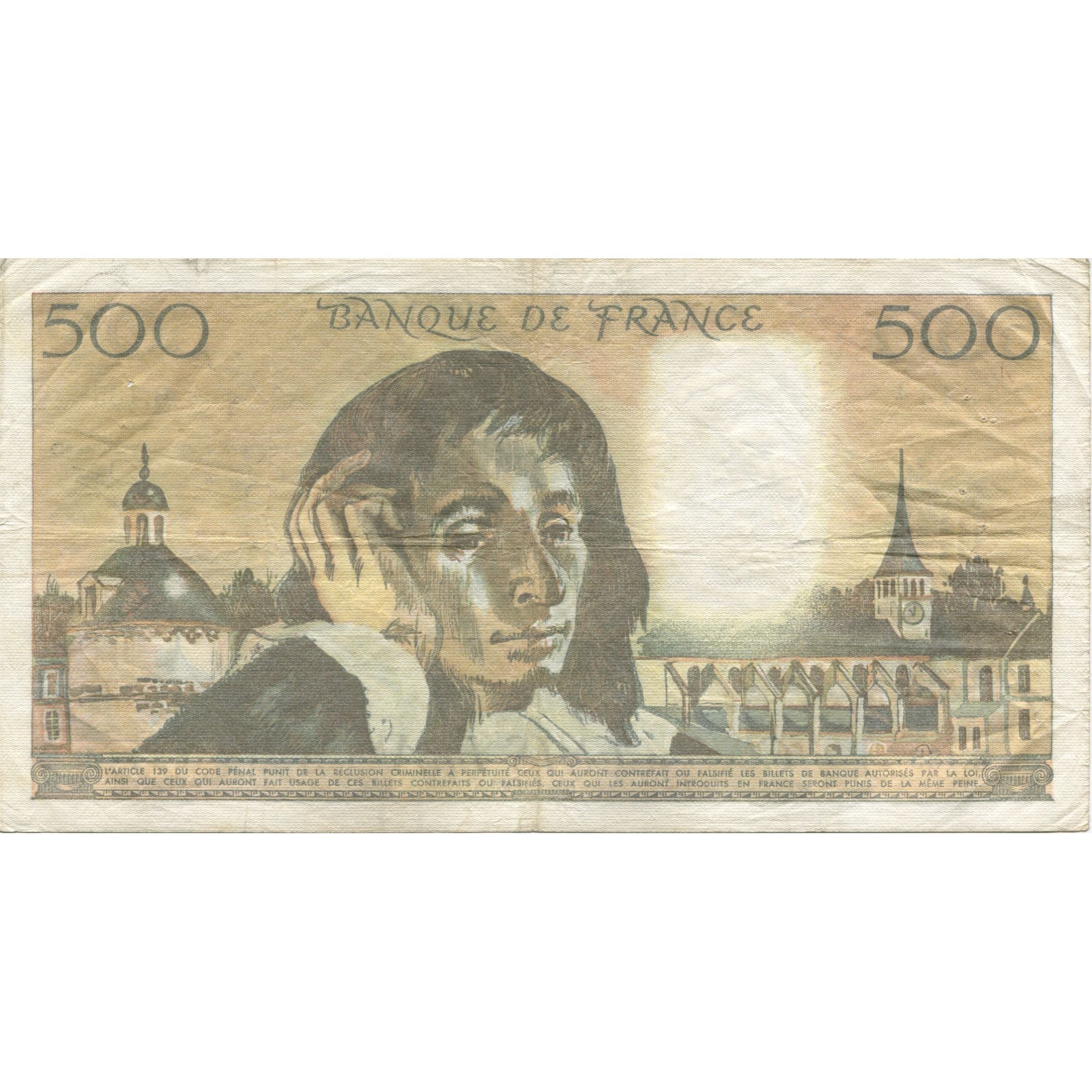 Frankreich, 500 Francs, Pascal, 1981, 1981-01-08, SS, Fayette:71.23, KM:156e