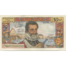 France, 50 Nouveaux Francs, Henri IV, 1961, 1961-07-06, SUP, Fayette:58.6