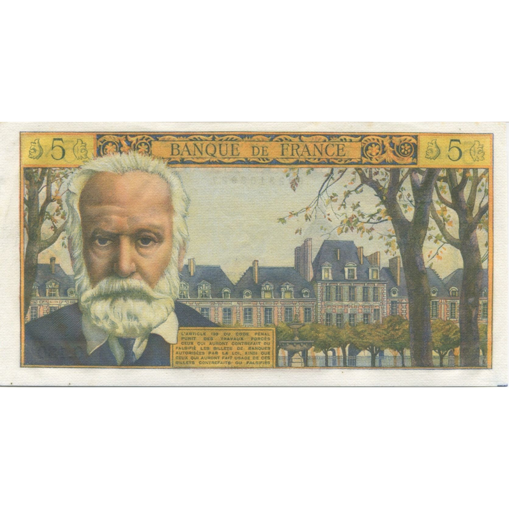 France, 5 Nouveaux Francs, Victor Hugo, 1964, 1964-10-01, SUP, Fayette:56.16