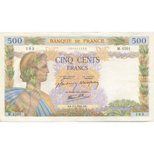 Frankreich, 500 Francs, La Paix, 1942, 1942-01-02, UNZ-, Fayette:32.26, KM:95b