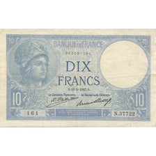 Frankreich, 10 Francs, Minerve, 1927, 1927-05-11, SS, Fayette:6.12, KM:73d