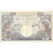 Frankreich, 1000 Francs, Commerce et Industrie, 1940, 1940-11-28, VZ+