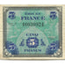 Francia, 5 Francs, Flag/France, 1944, SERIE DE 1944, MBC, Fayette:VF17.1