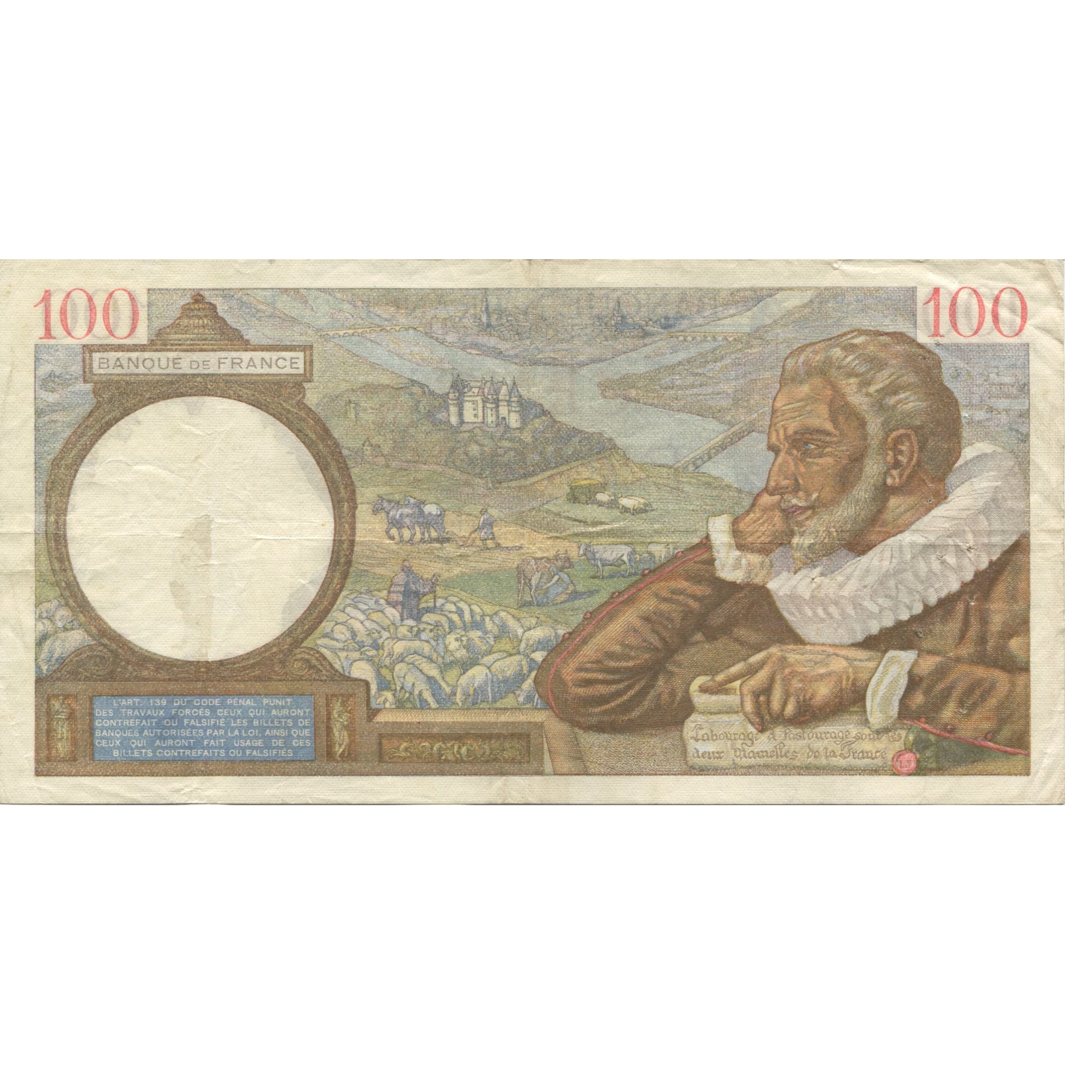 Francja, 100 Francs, Sully, 1939, 1939-10-19, AU(50-53), Fayette:26.11, KM:94