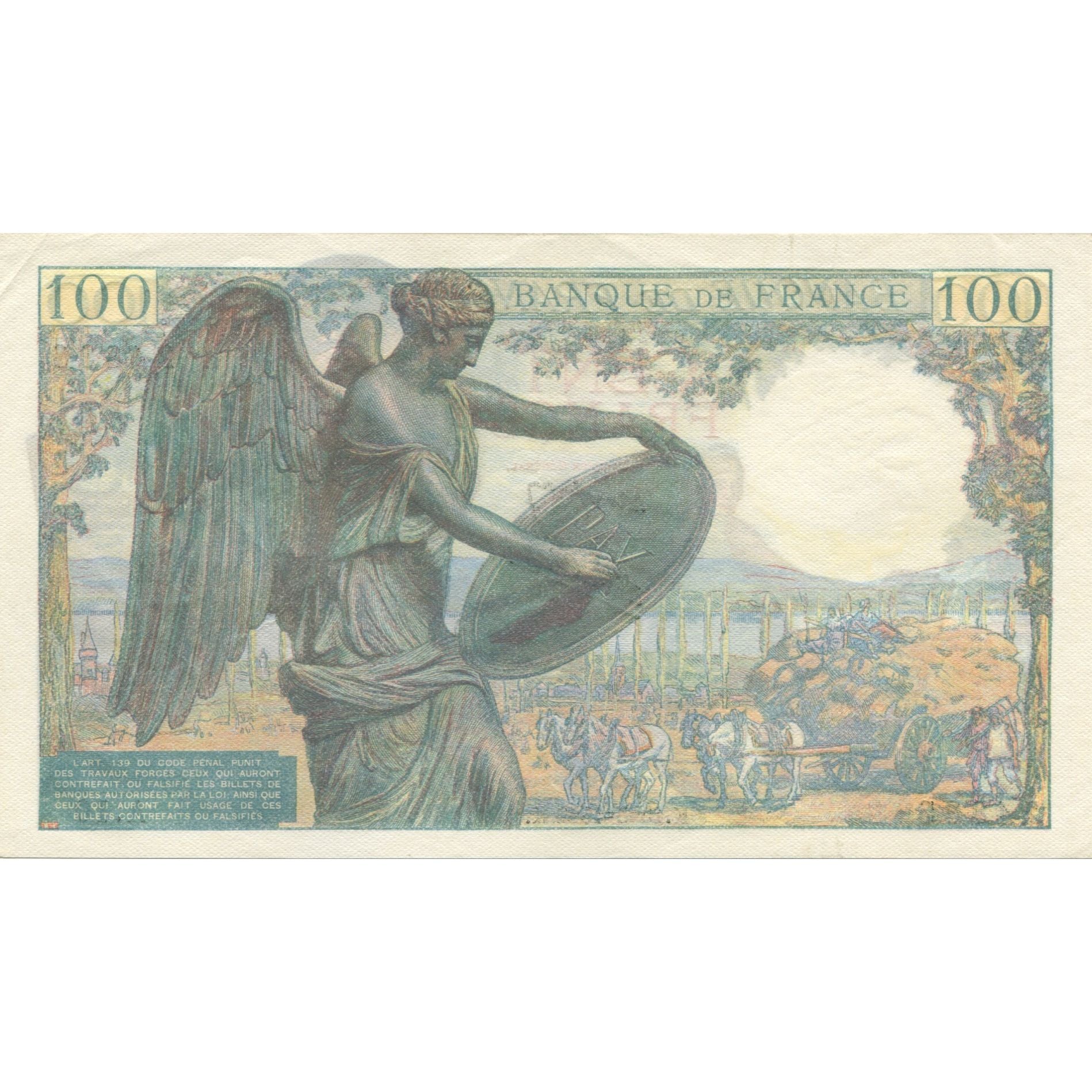 France, 100 Francs, Descartes, 1942, 1942-05-15, UNC(65-70), Fayette:27.1