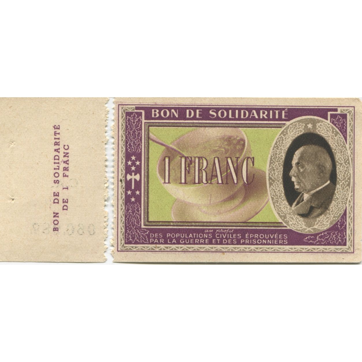 France, Bon de Solidarité, 1 Franc, Bon de solidarité, UNC(63)