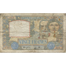 France, 20 Francs, Science et Travail, 1941, 1941-05-08, TB, Fayette:12.14