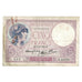 Francja, 5 Francs, Violet, 1940, 1940-12-05, VF(20-25), Fayette:04.16, KM:83