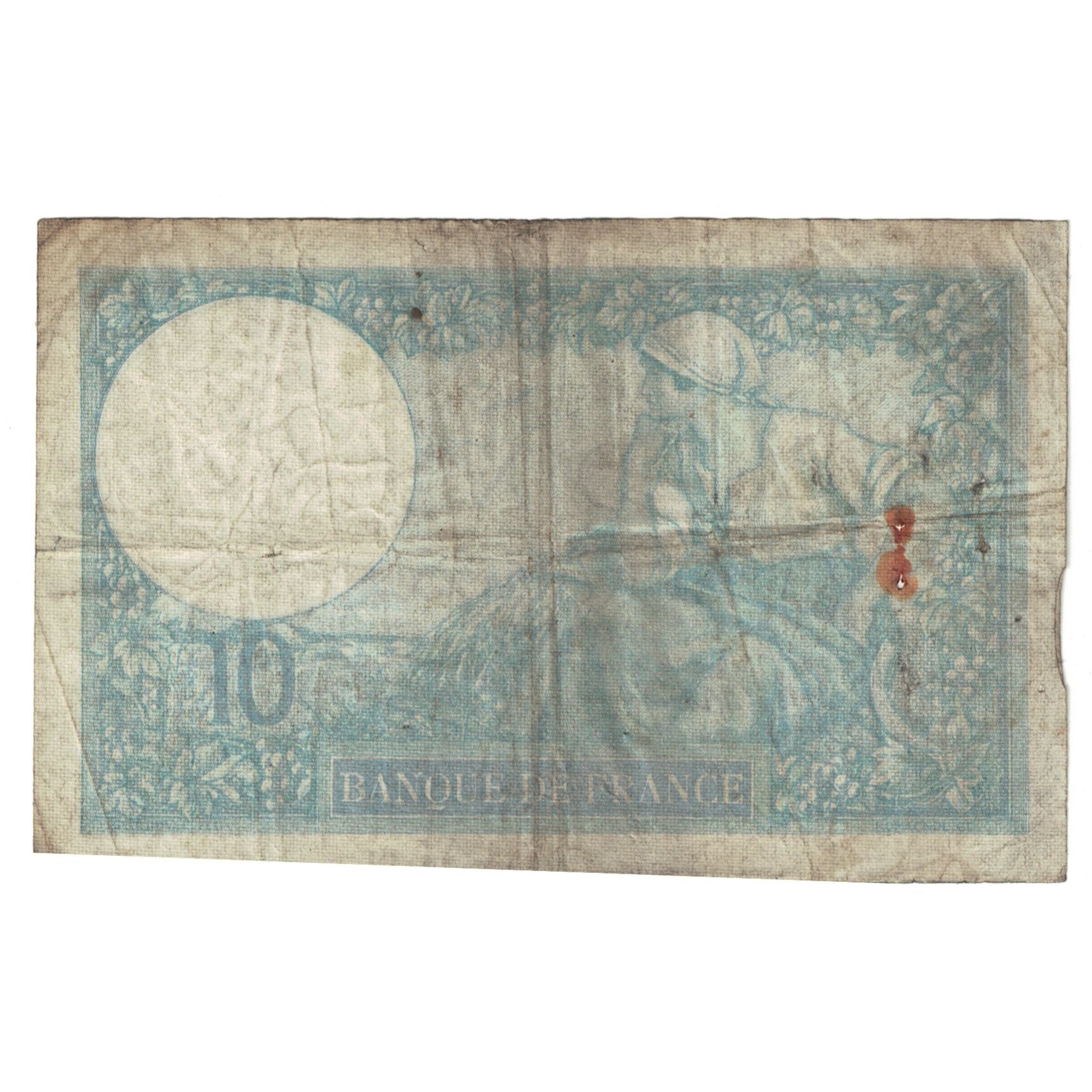 Francia, 10 Francs, Minerve, 1940, 1940-10-10, MB, Fayette:07.16, KM:84