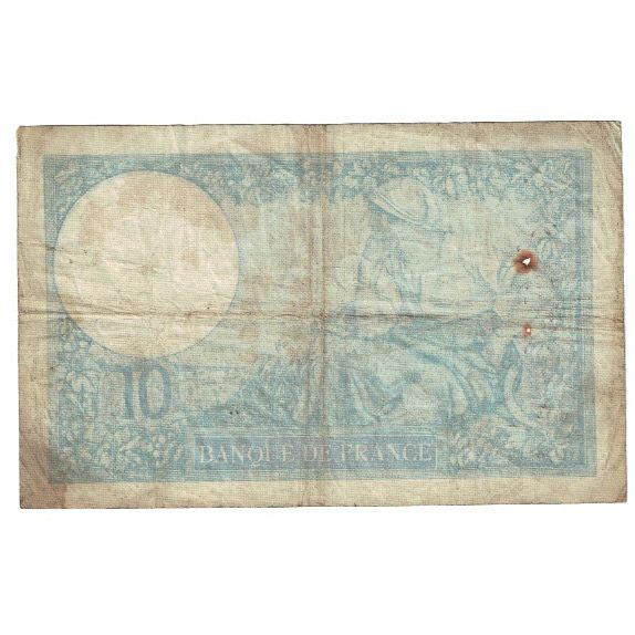 Francia, 10 Francs, Minerve, 1940, 1940-11-07, MB, Fayette:07.19, KM:84