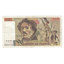 Frankrijk, 100 Francs, Delacroix, 1980, 1980, TTB, Fayette:69.04b, KM:154b