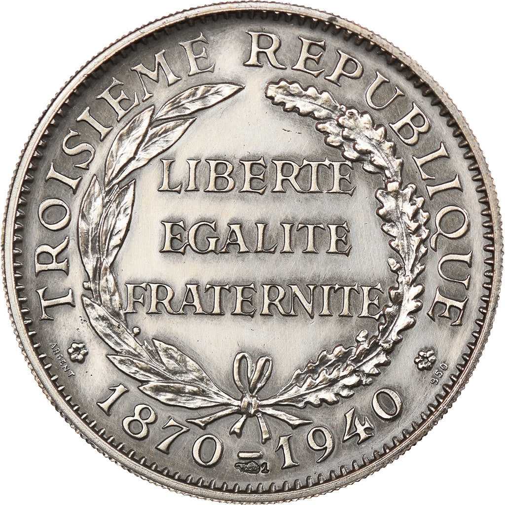 France, Medal, French Third Republic, History, MS(60-62), Silver