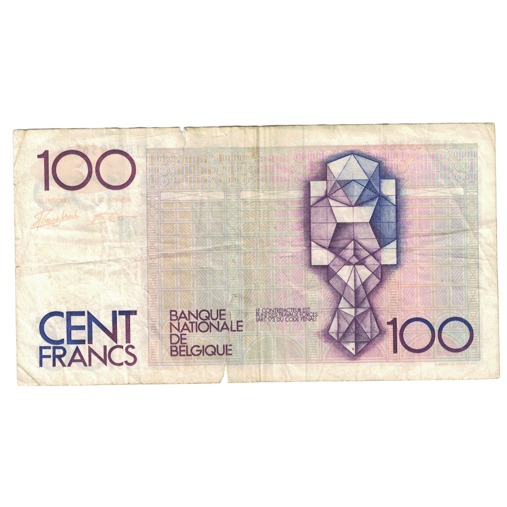 Biljet, België, 100 Francs, KM:142a, TB