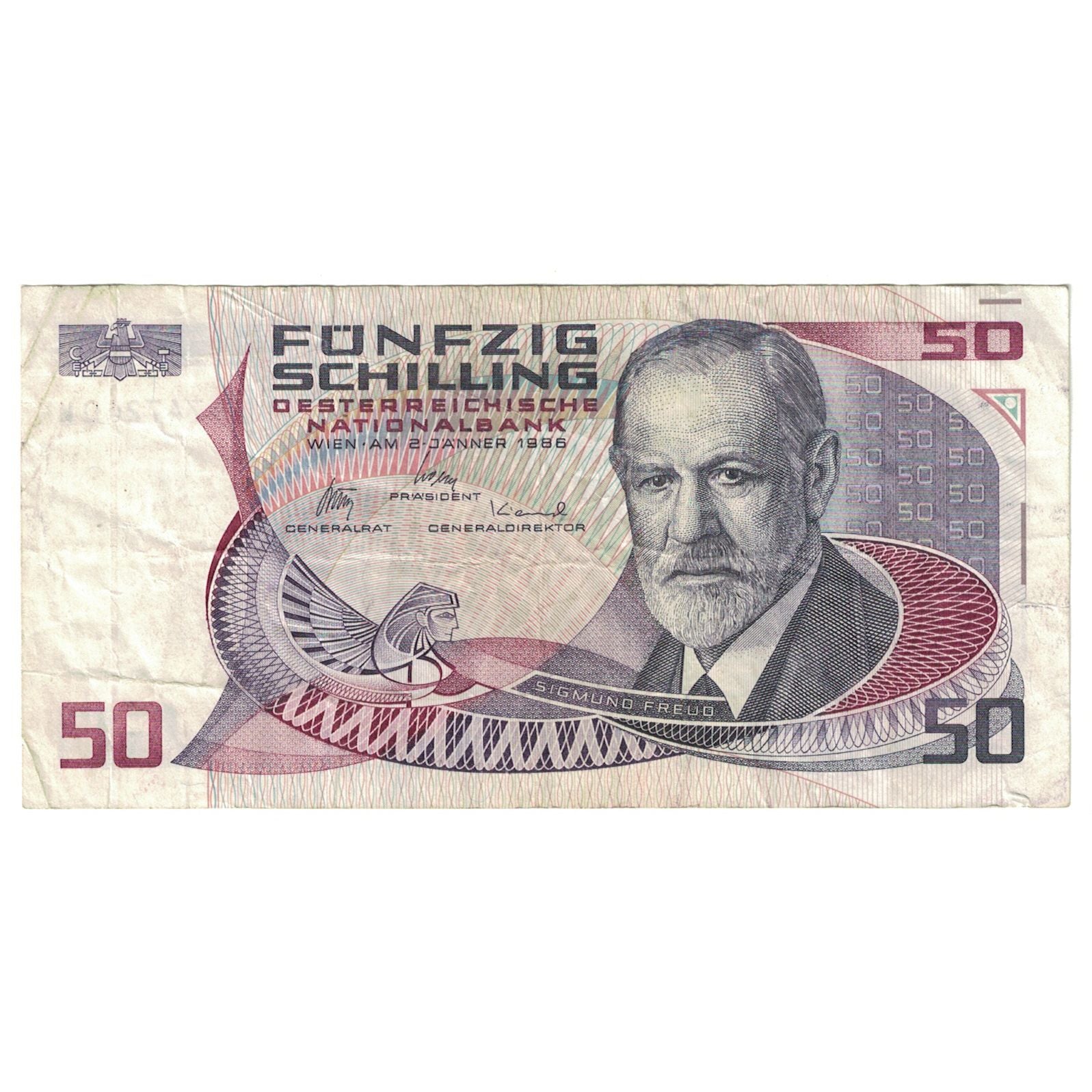 Banknote, Austria, 50 Schilling, 1986, 1986-01-02, KM:149, EF(40-45)